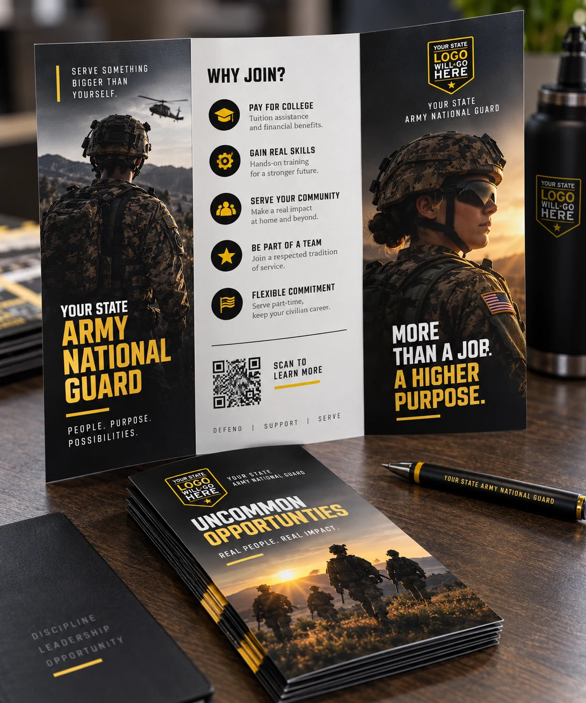 Recruiting Trifold Brochure — Uncommon Opportunities