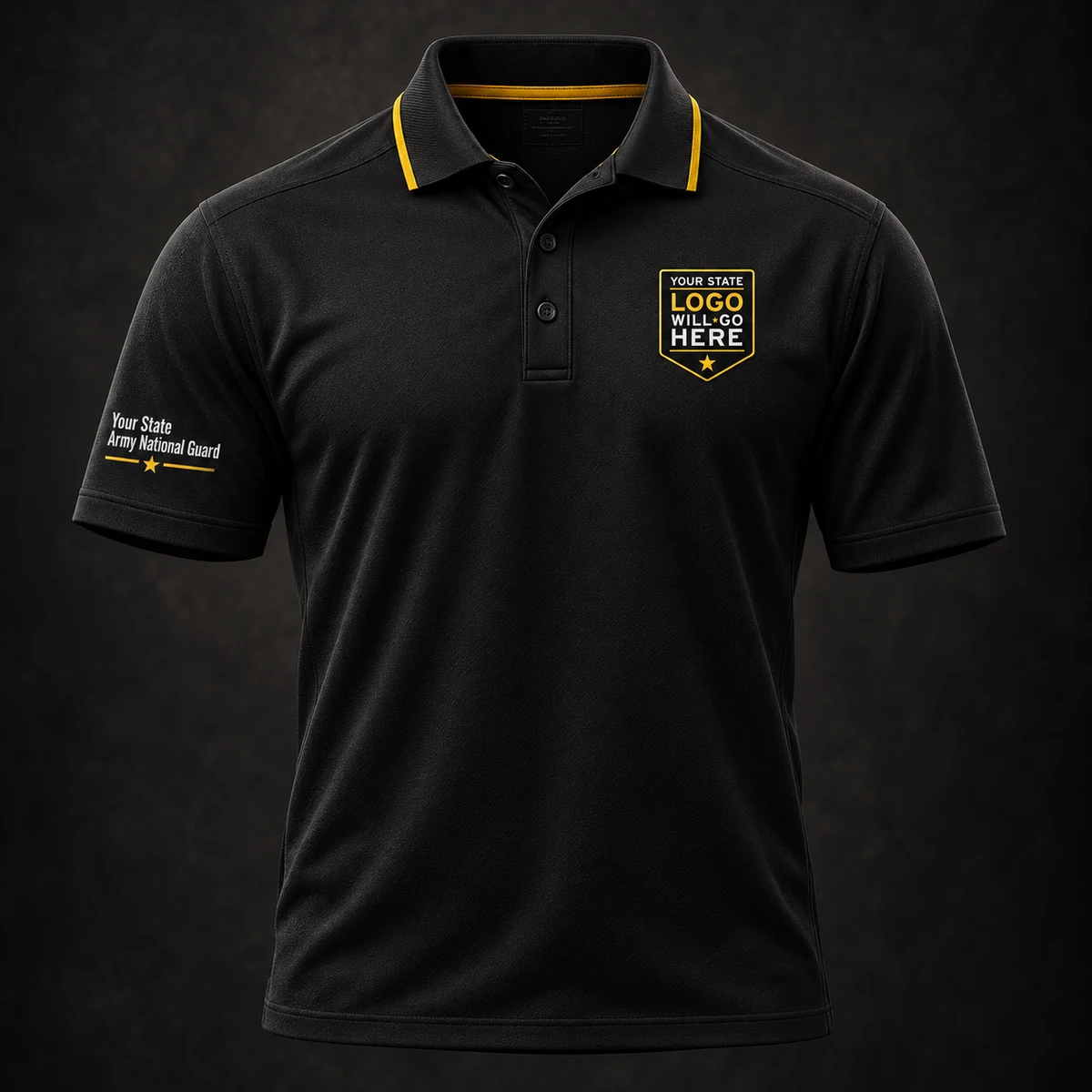 Classic Recruiter Polo — Black and gold