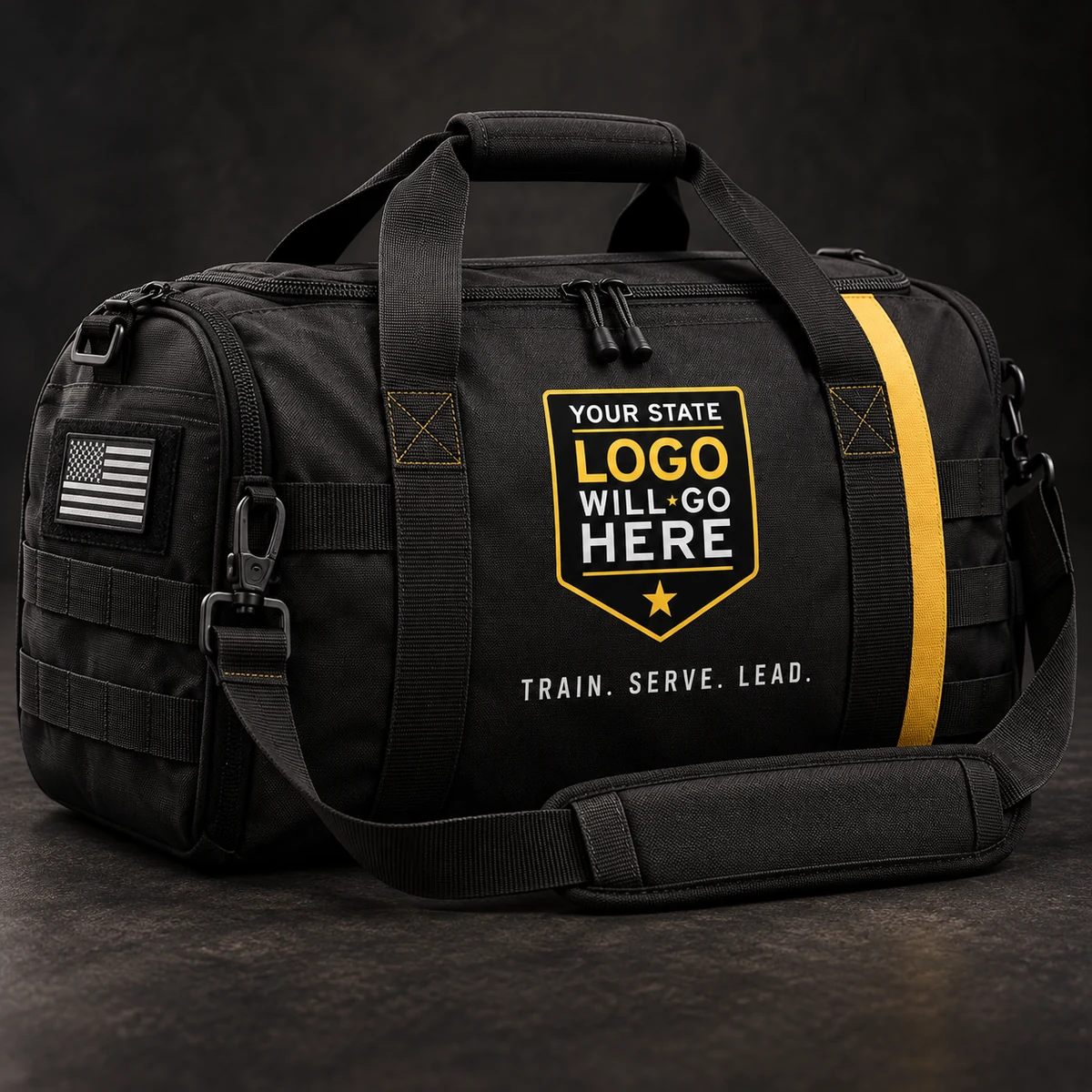 Guard Duffel Bag &mdash; Black and gold