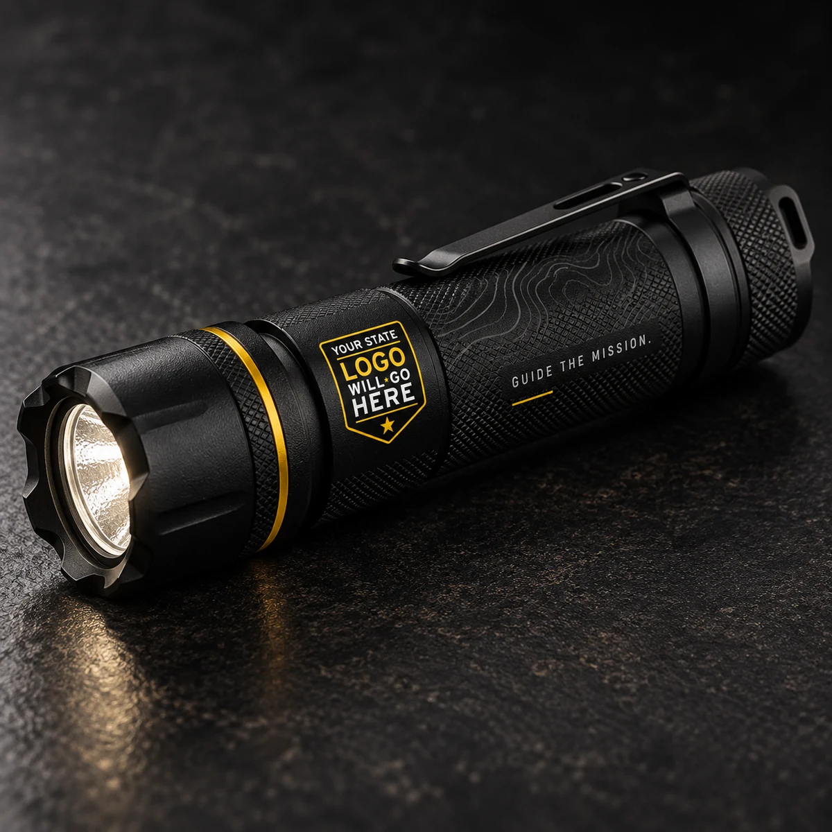 Guard Flashlight &mdash; Black and gold
