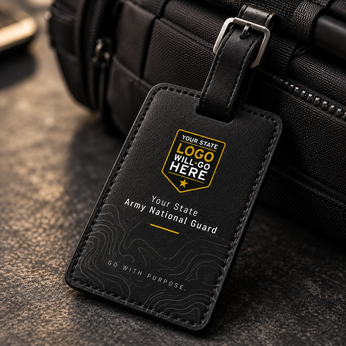 Guard Luggage Tag — Topographic