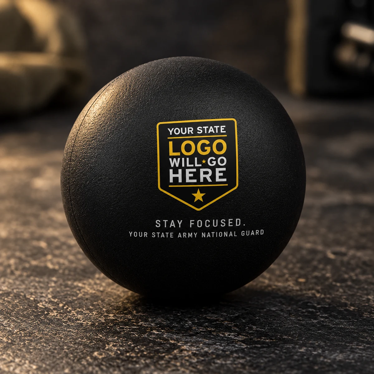 Guard Stress Ball — Black and gold