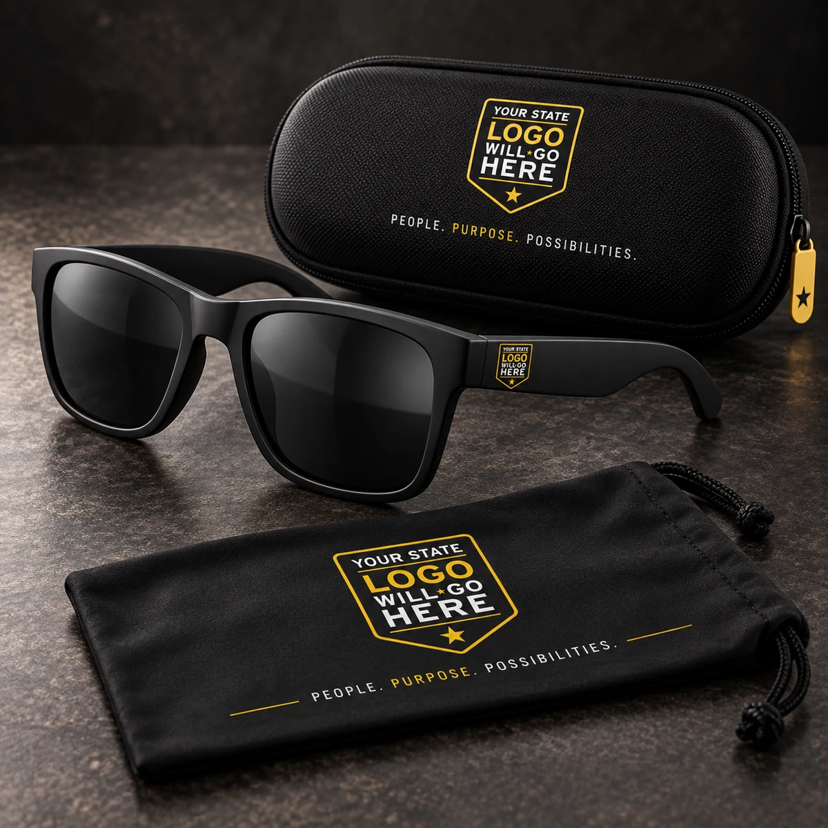 Guard Sunglasses Set — Sunglasses, Case and Cloth