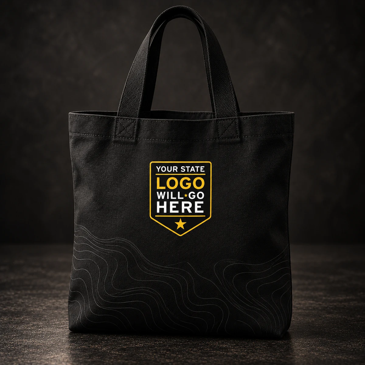 Guard Tote Bag &mdash; Black and gold