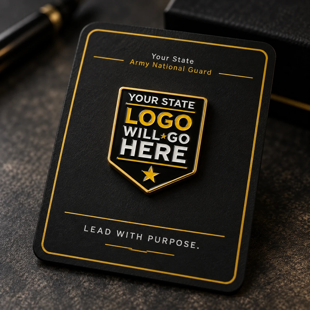 Lead with Purpose Lapel Pin — Guard emblem