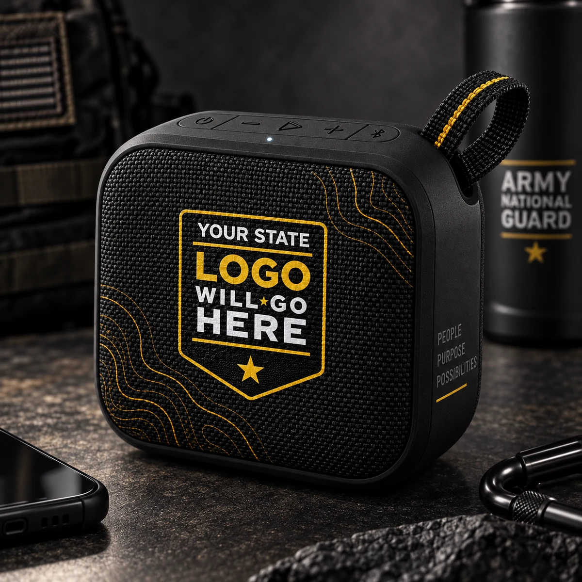 Portable Bluetooth Speaker — Rounded / Black