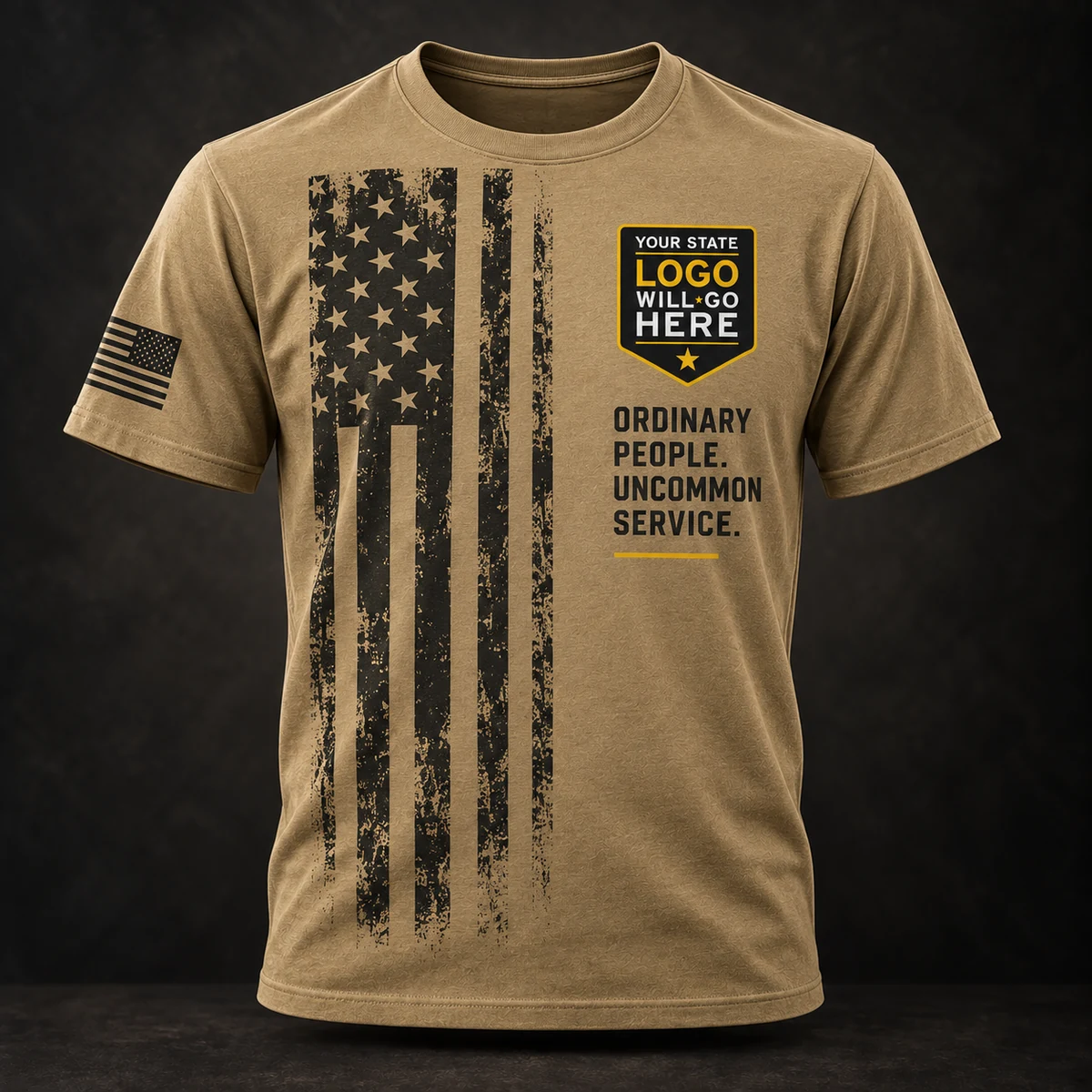 Service Graphic T-Shirt &mdash; Ordinary People / Tan
