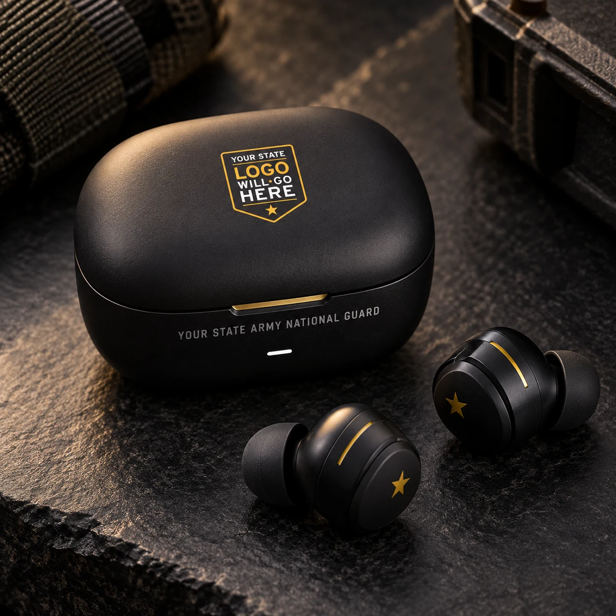 Wireless Earbuds — Black and gold