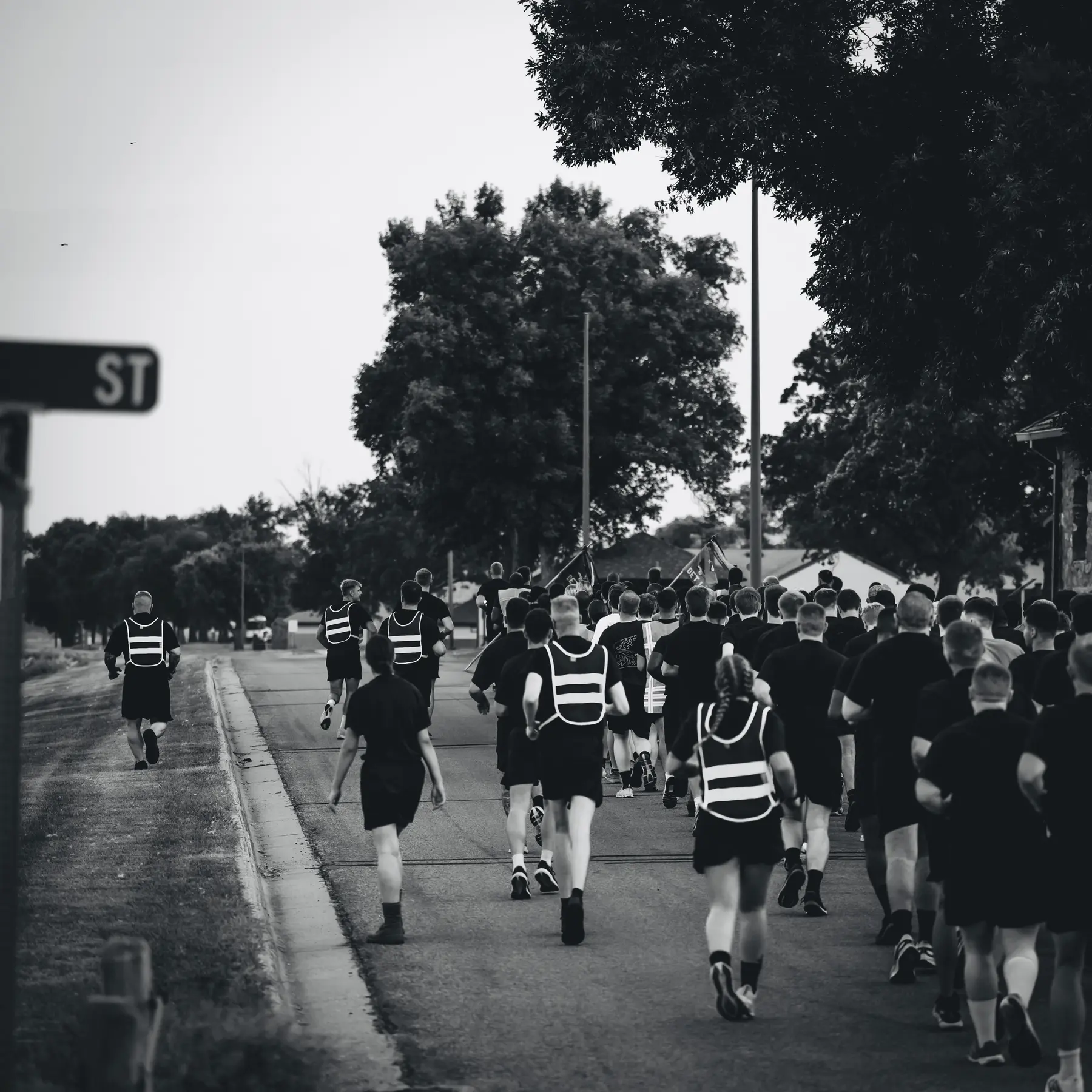 Army National Guard members participating in a community event